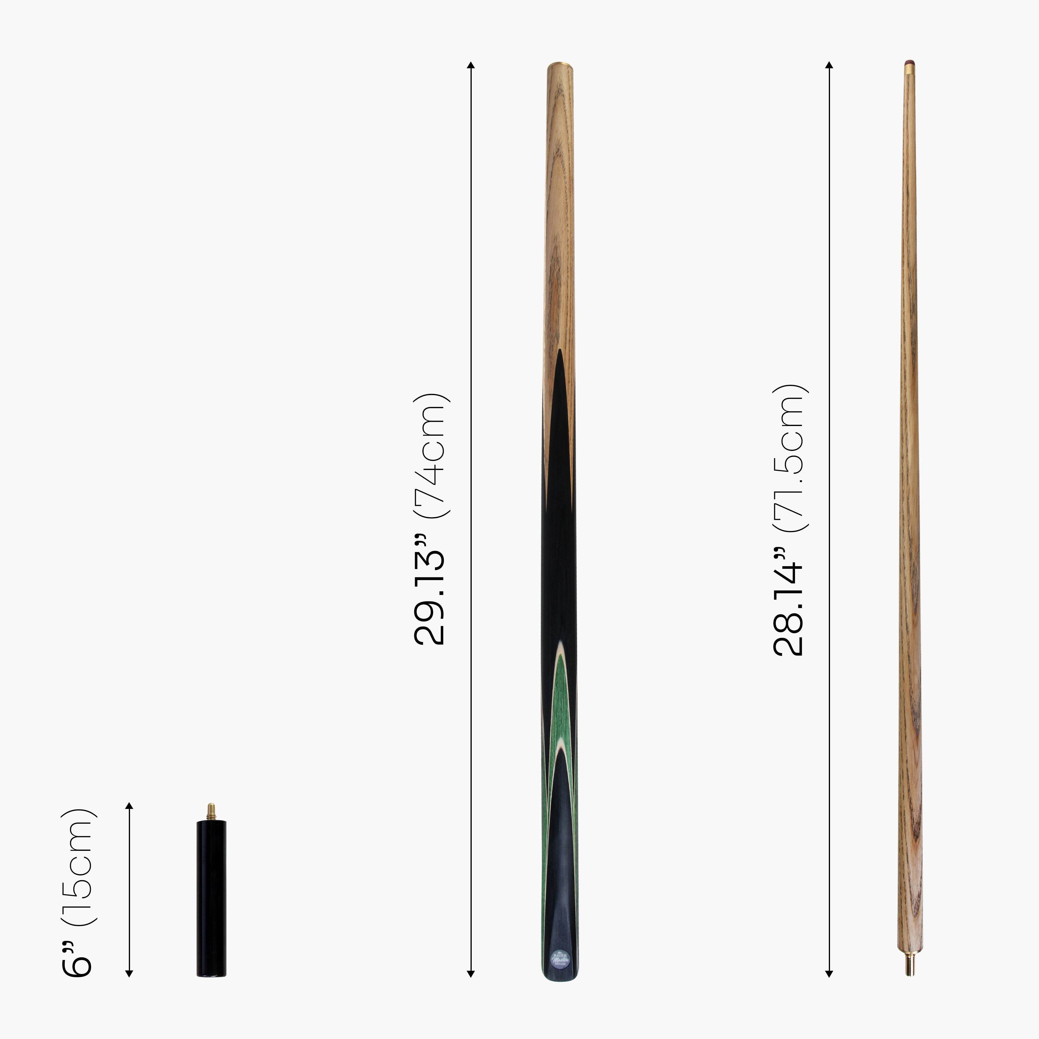 Baize Master Crucible 57-inch cue and case set