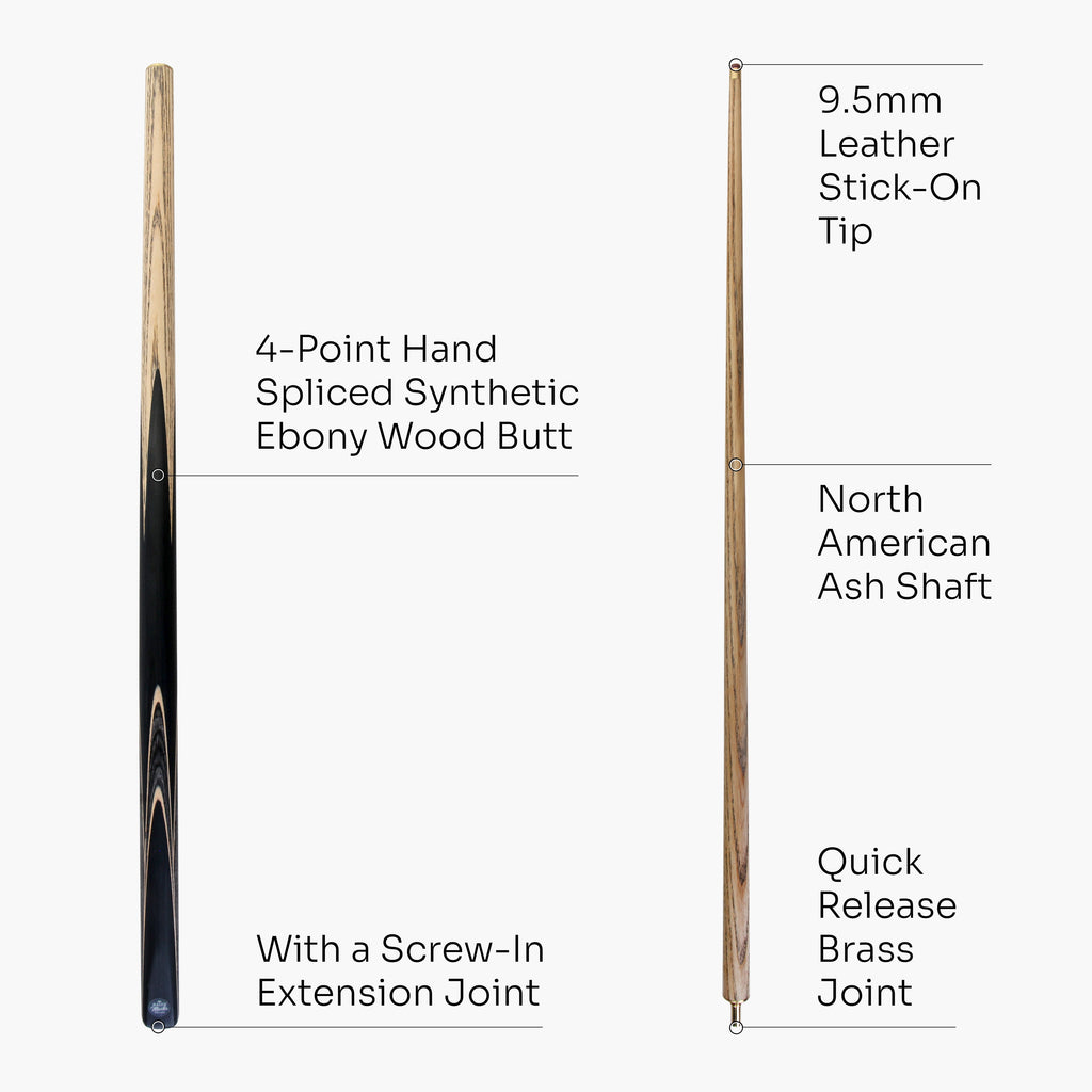 Baize Master Crucible 57-inch cue and case set