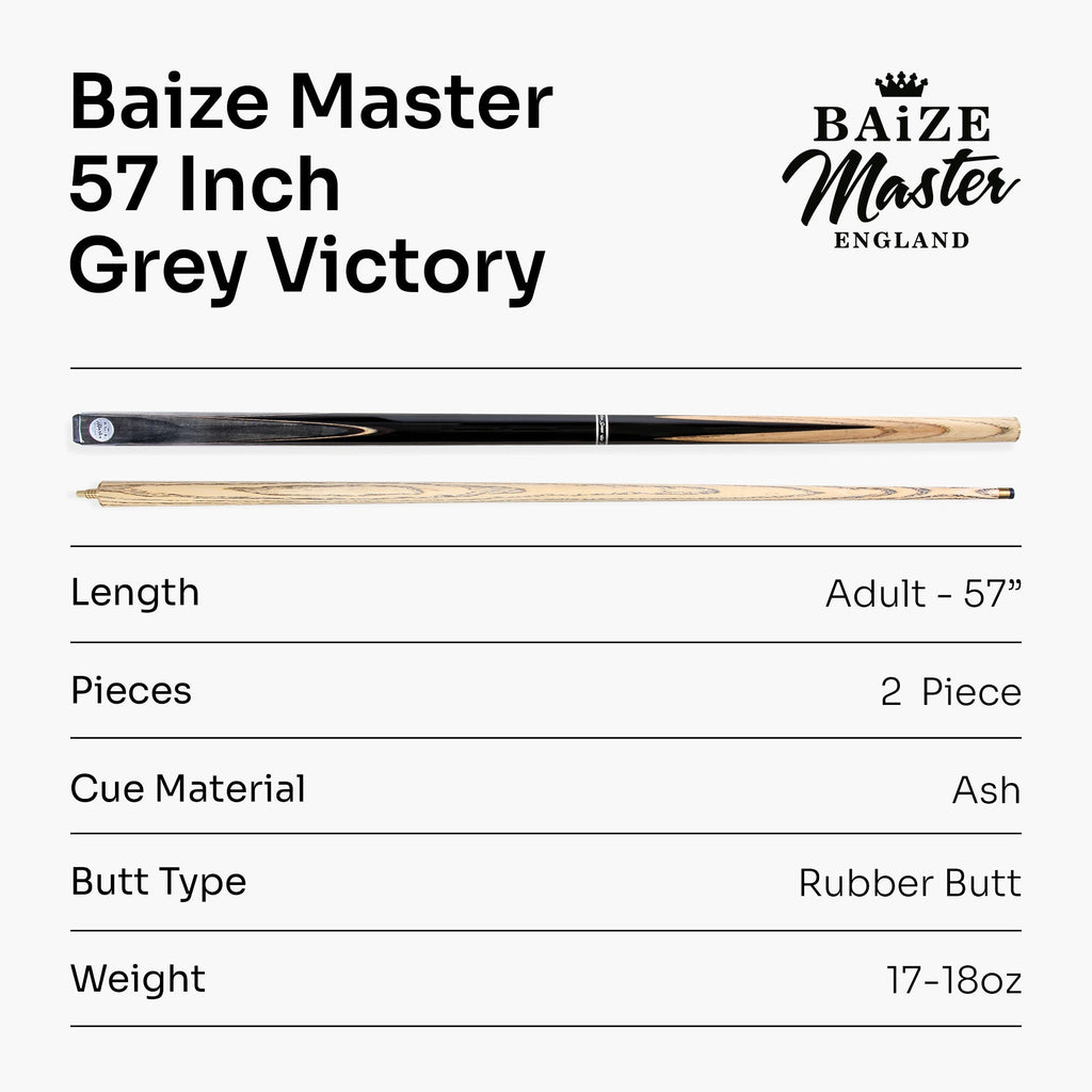 Baize Master Victory 57-inch 2-piece cue - 9.5mm tip
