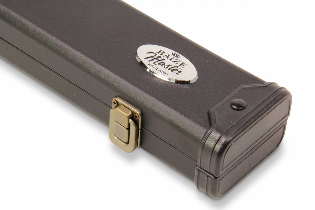 Baize Master plain black 2-piece cue case
