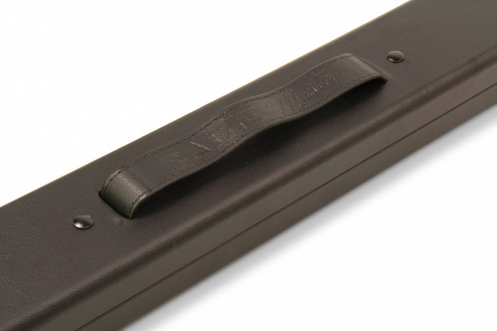 Baize Master plain black 2-piece cue case