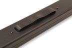 Baize Master plain black 2-piece cue case