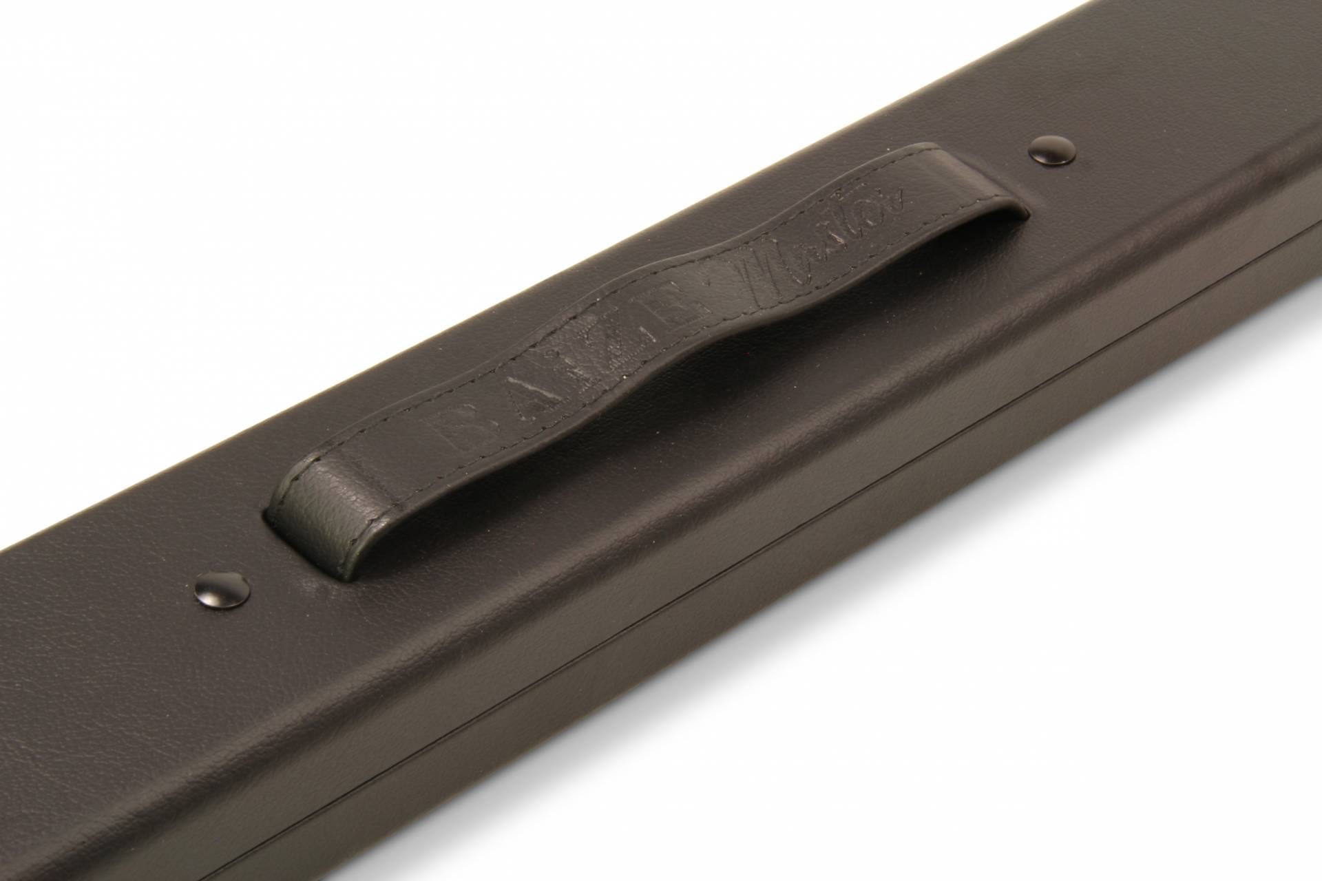 Baize Master plain black 2-piece cue case