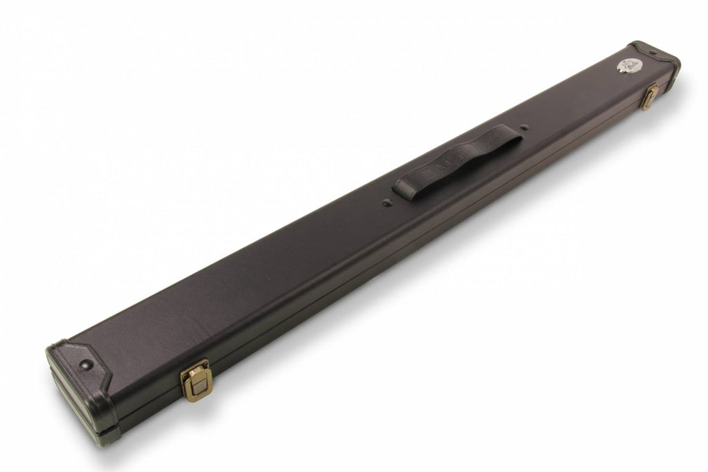 Baize Master plain black 2-piece cue case