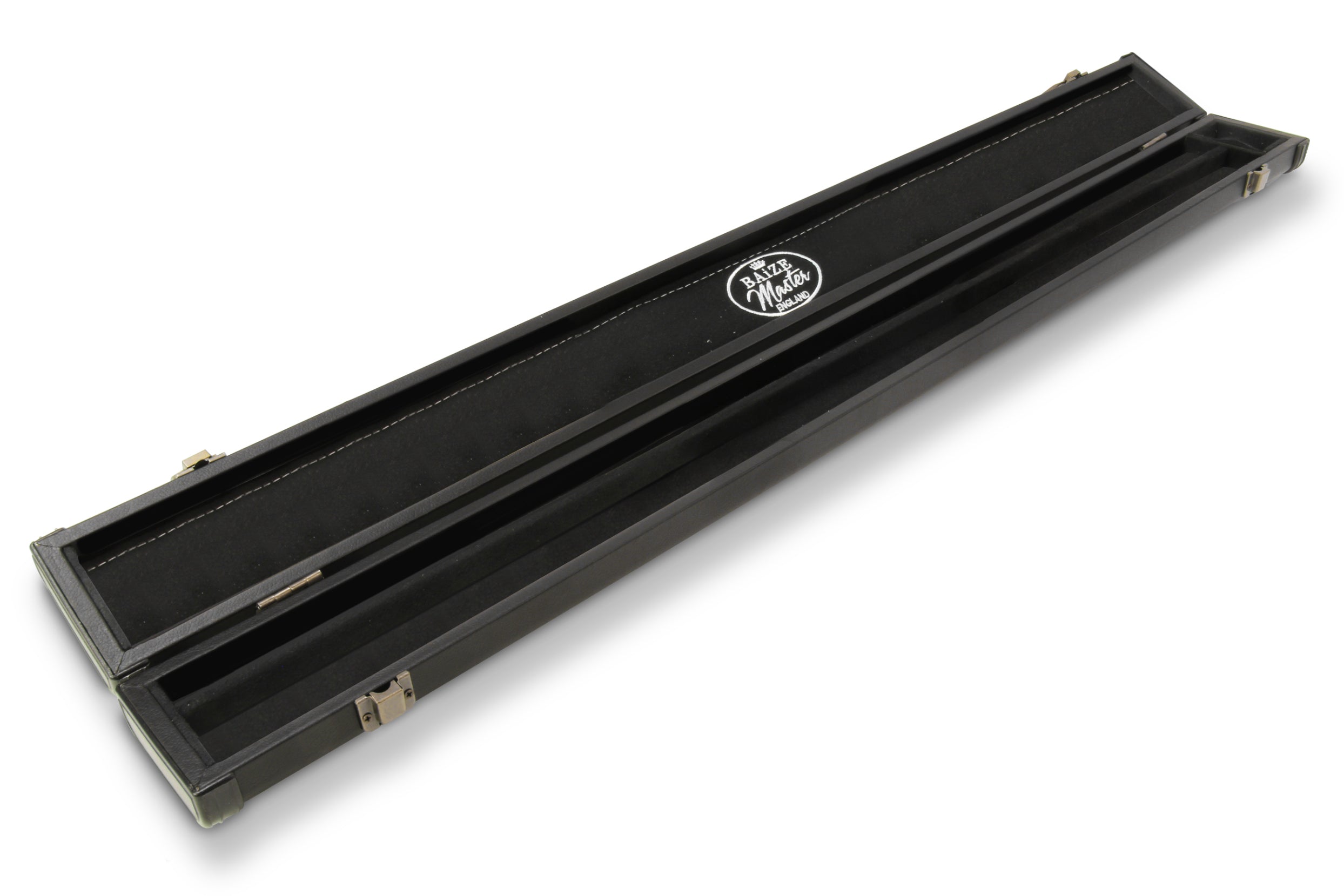 Baize Master plain black 2-piece cue case