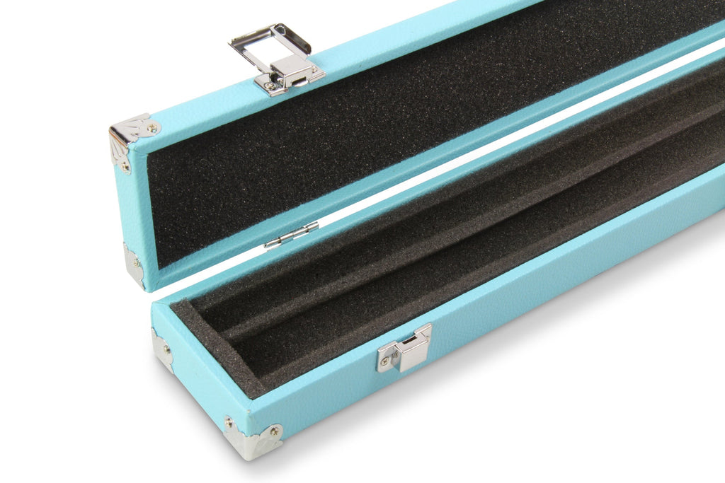 2-piece cue case with chalk compartment