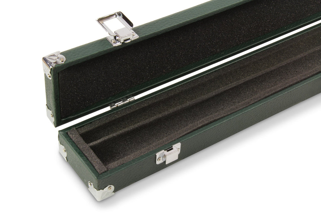 2-piece cue case with chalk compartment
