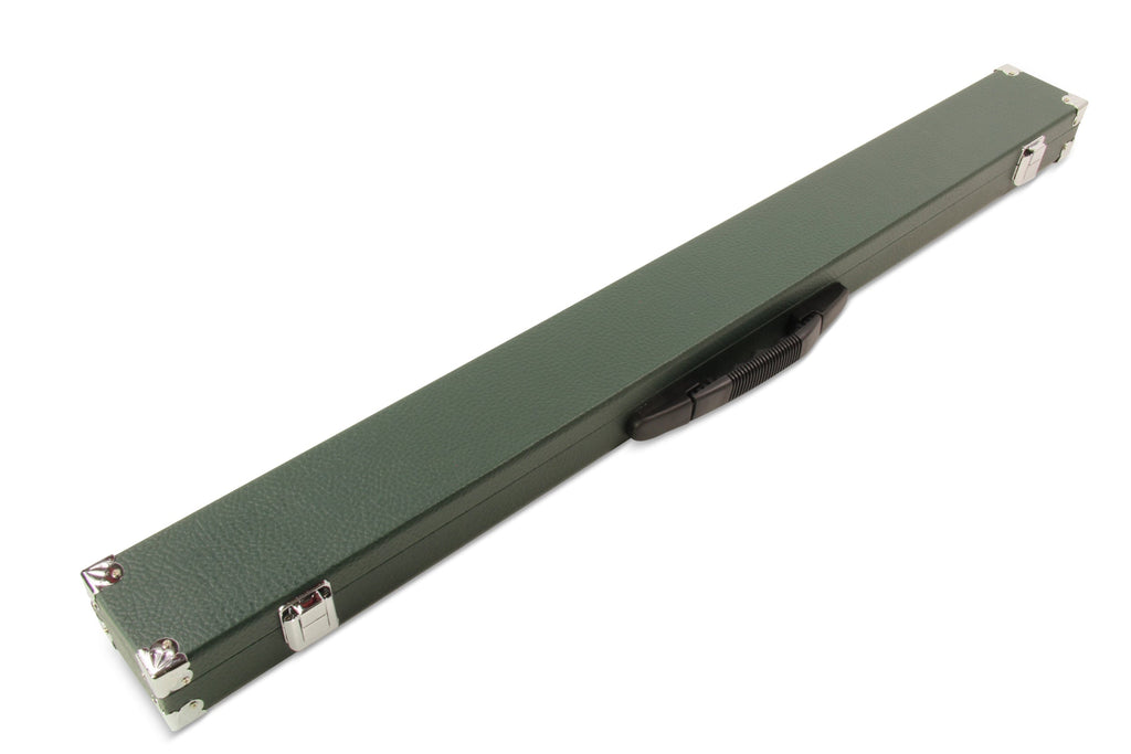 2-piece cue case with chalk compartment