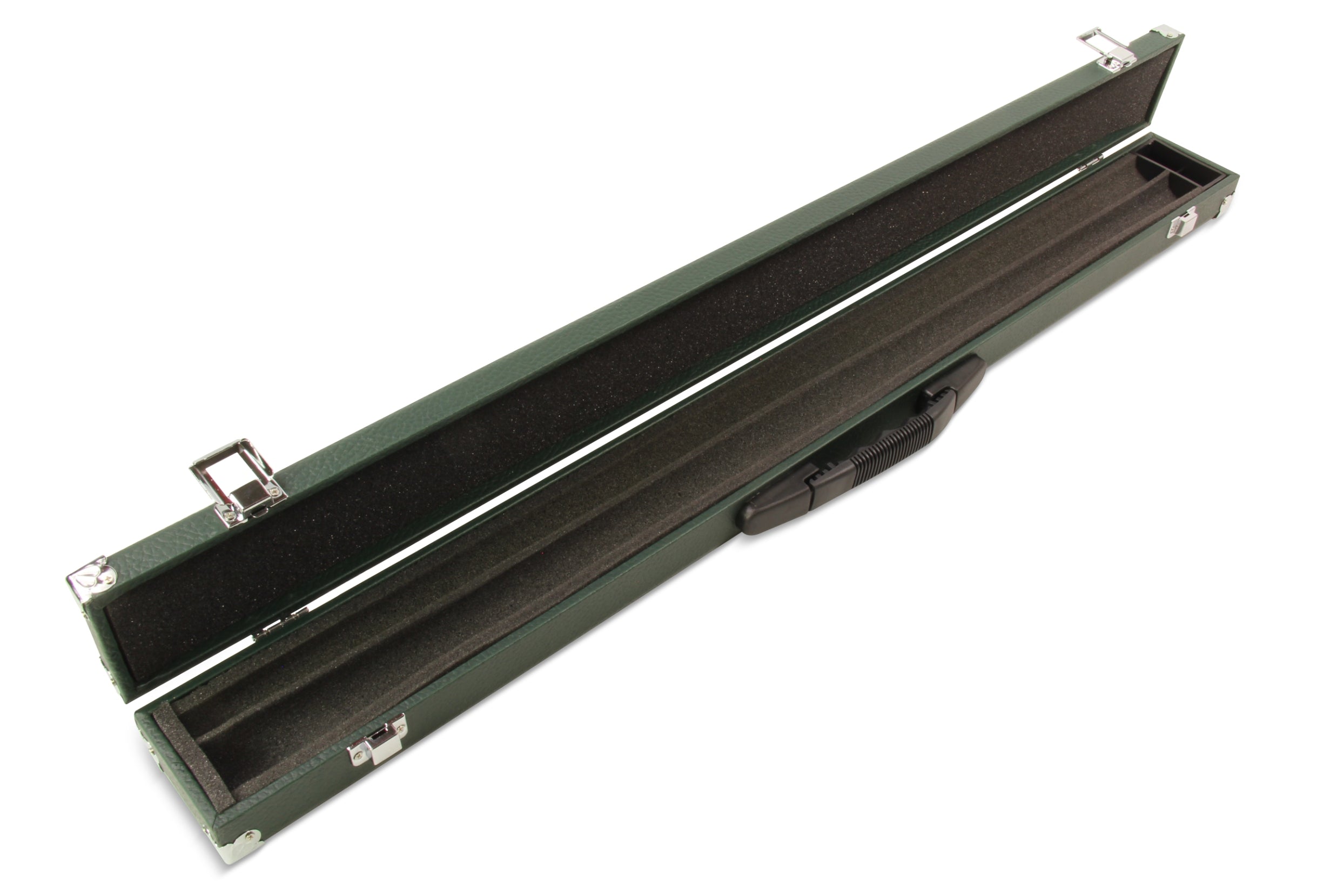 2-piece cue case with chalk compartment