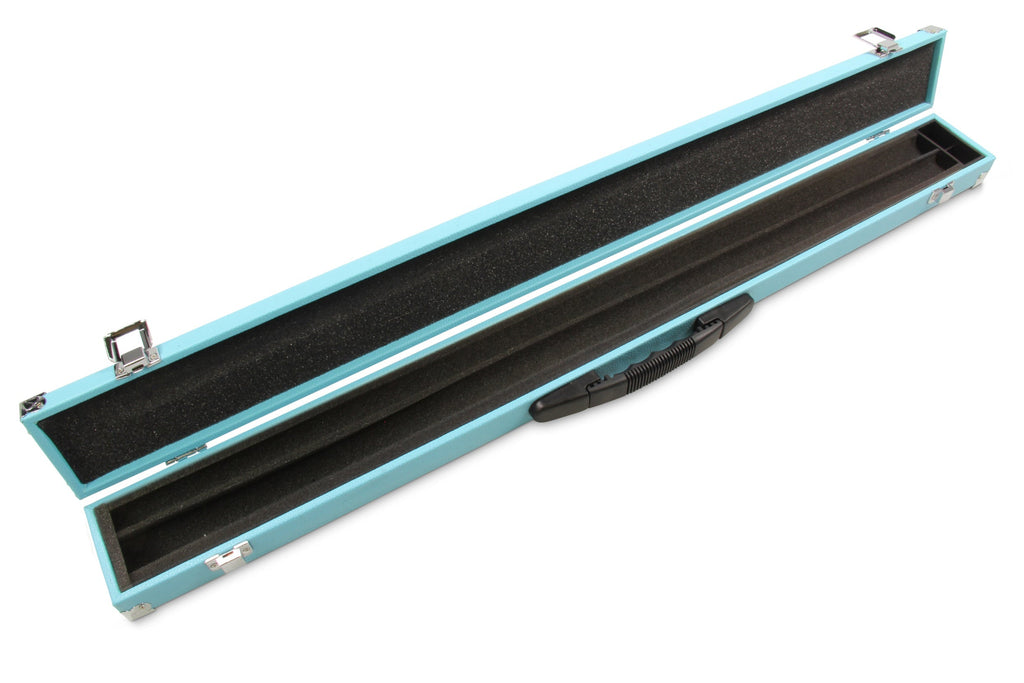 2-piece cue case with chalk compartment
