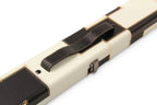 Baize Master 1-piece luxury patch cue case - 2 cues Cue + Case