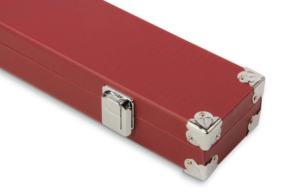 2-piece cue case with chalk compartment