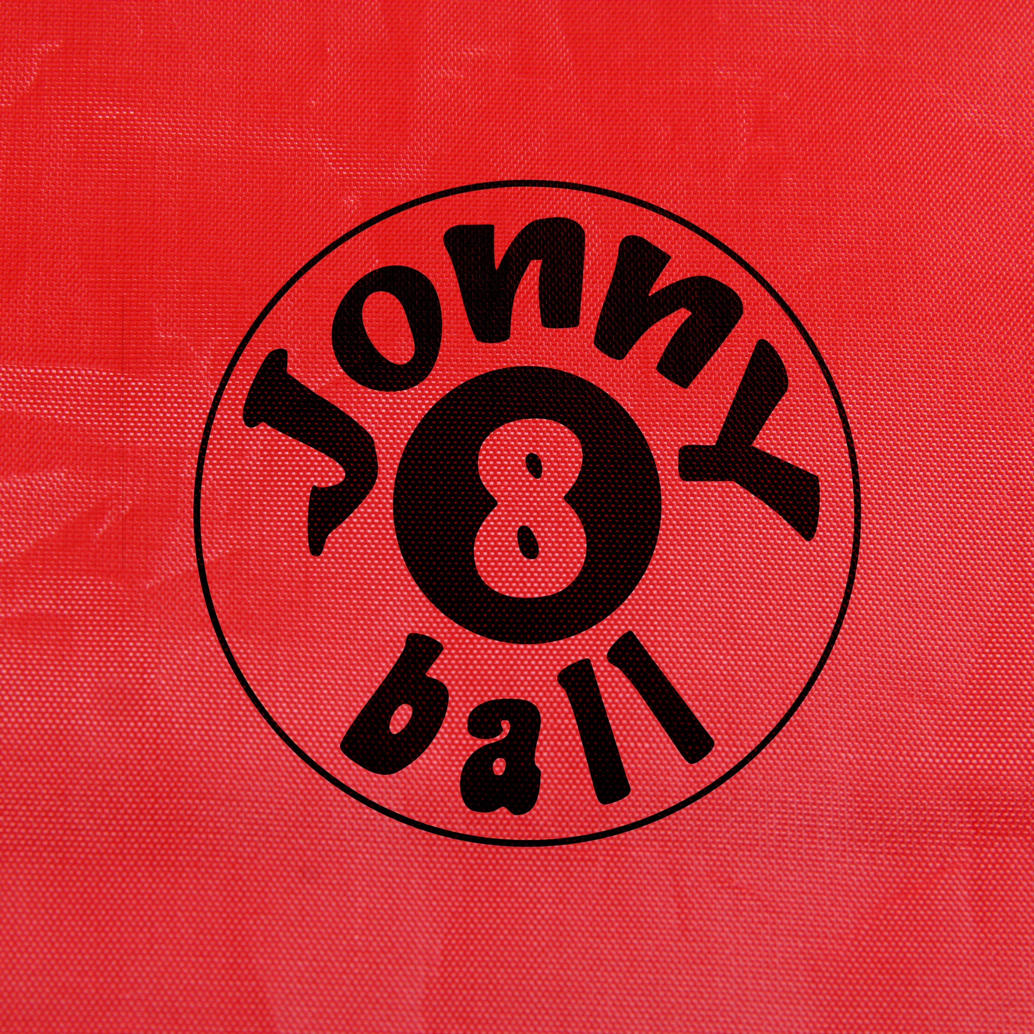 Jonny 8 Ball 7ft red fitted table cover