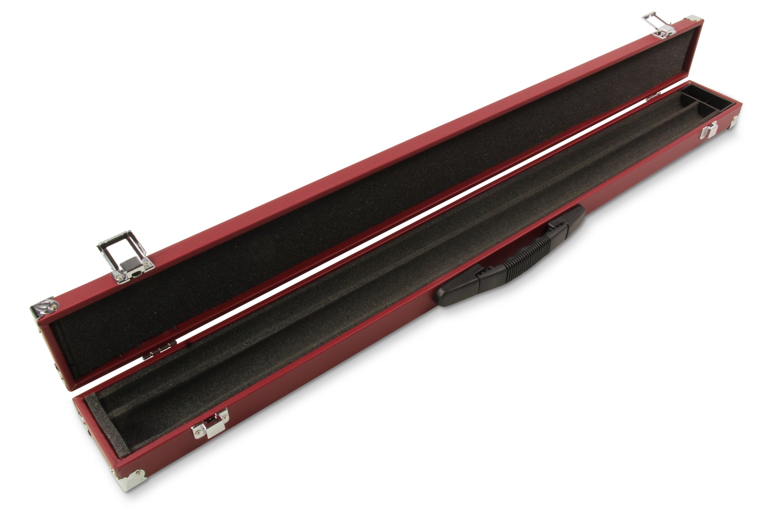 2-piece cue case with chalk compartment