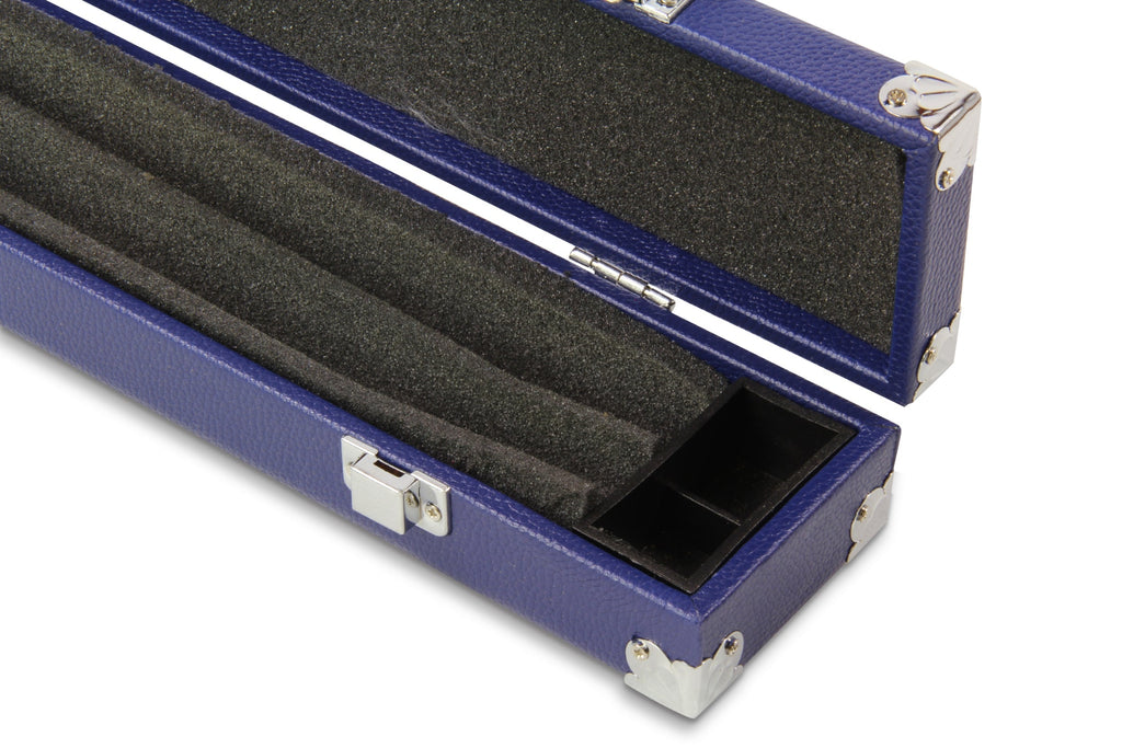 2-piece cue case with chalk compartment
