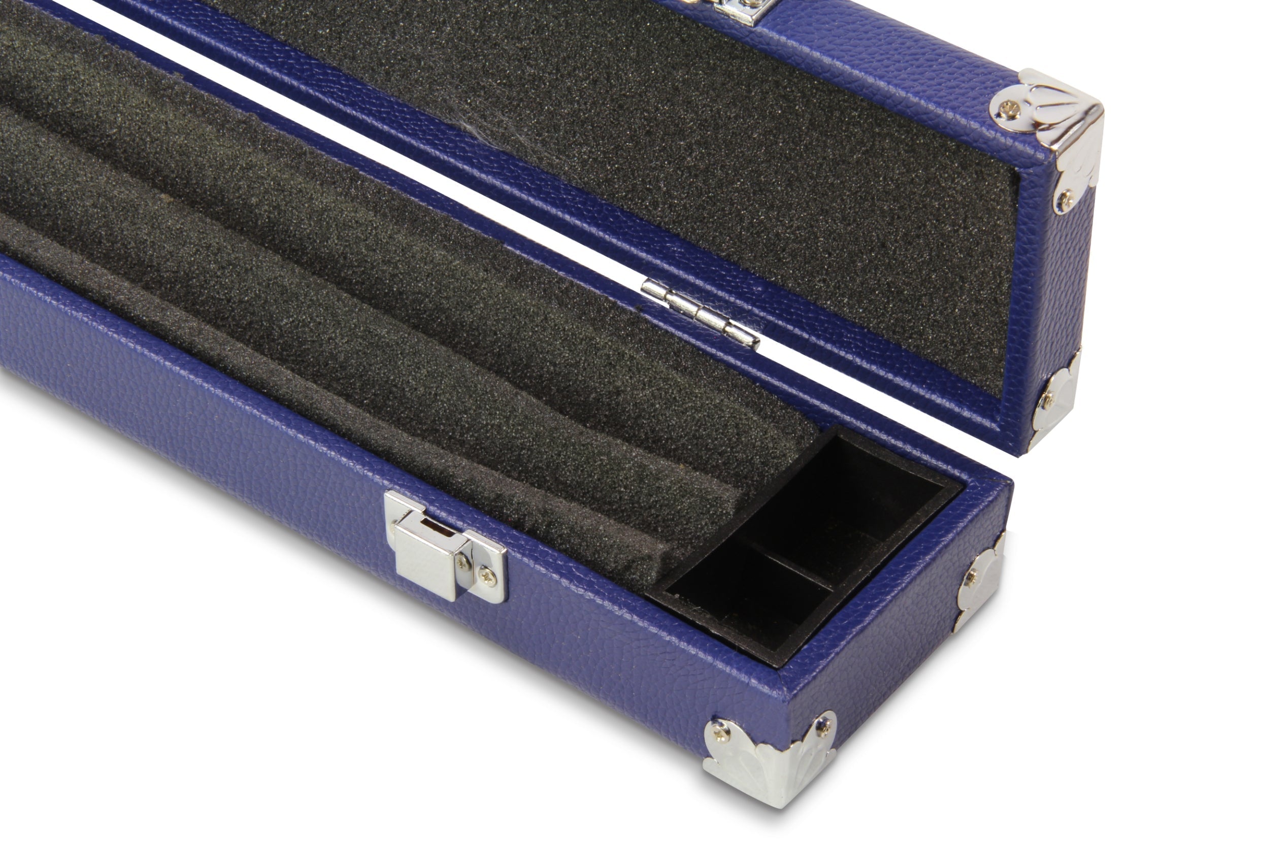 2-piece cue case with chalk compartment