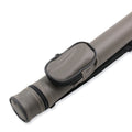 Grey hard tubular 2-piece cue case