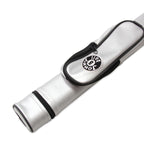 Jonny 8 Ball Two Tone Oval Pool Cue Case - Holds One 2 Piece Cue + Accessories