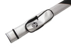 Jonny 8 Ball Two Tone Oval Pool Cue Case - Holds One 2 Piece Cue + Accessories