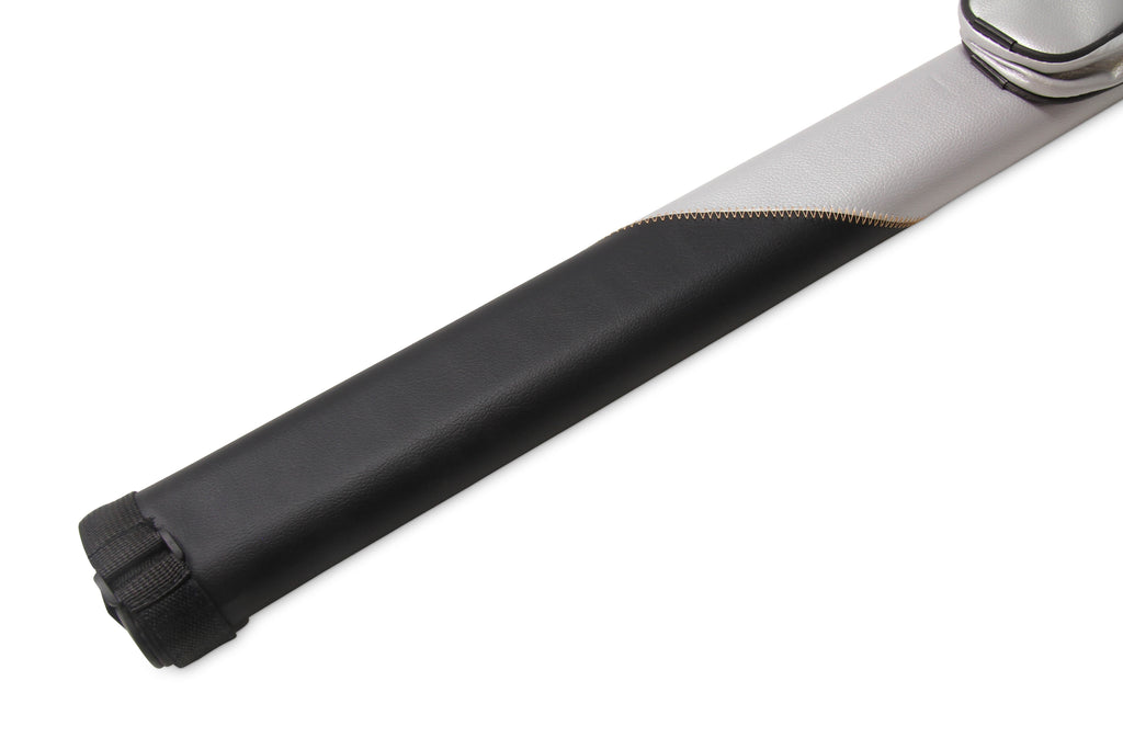Jonny 8 Ball Two Tone Oval Pool Cue Case - Holds One 2 Piece Cue + Accessories