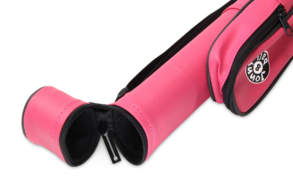 Jonny 8 Ball Two Tone Oval Pool Cue Case - Holds One 2 Piece Cue + Accessories
