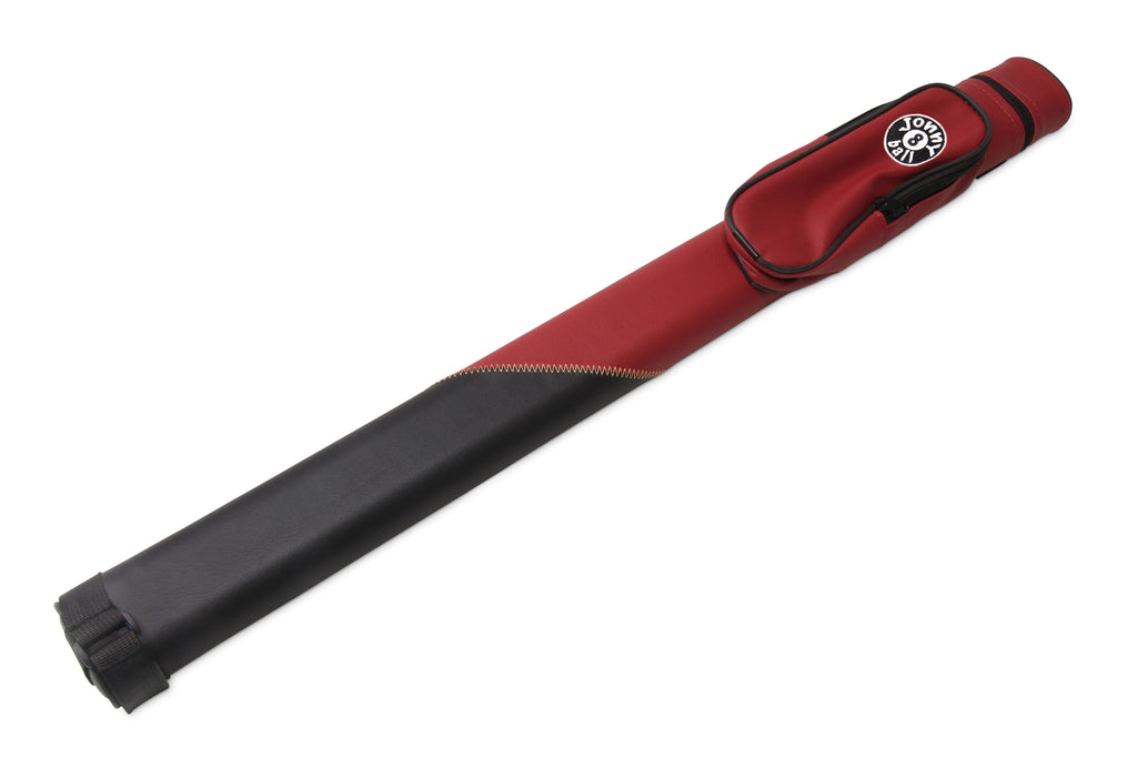 Jonny 8 Ball Two Tone Oval Pool Cue Case - Holds One 2 Piece Cue + Accessories