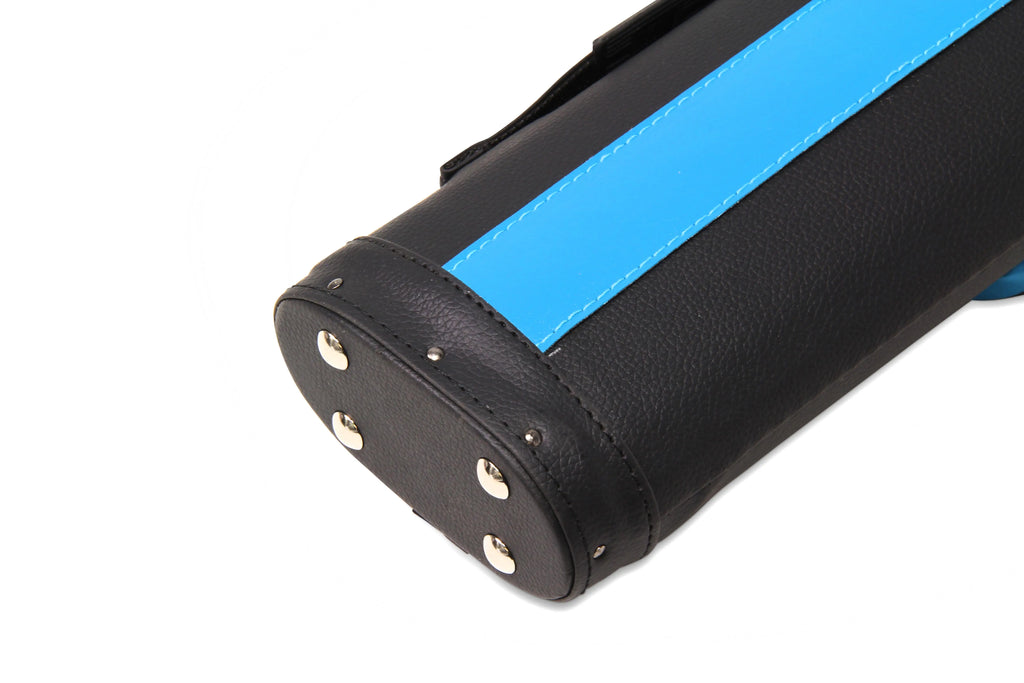 Baize Master Stripe oval quad 2-piece cue case