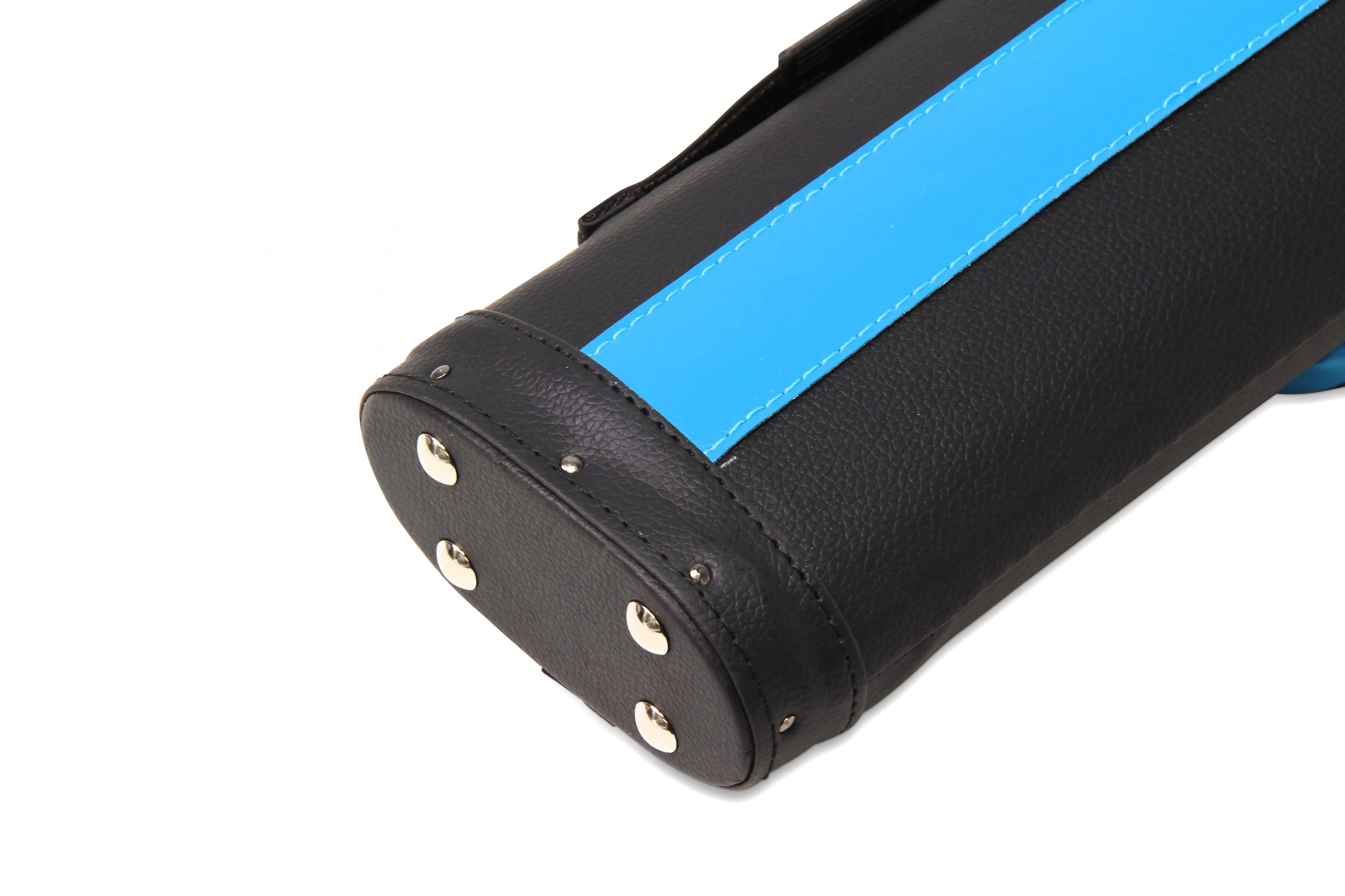 Baize Master Stripe oval quad 2-piece cue case
