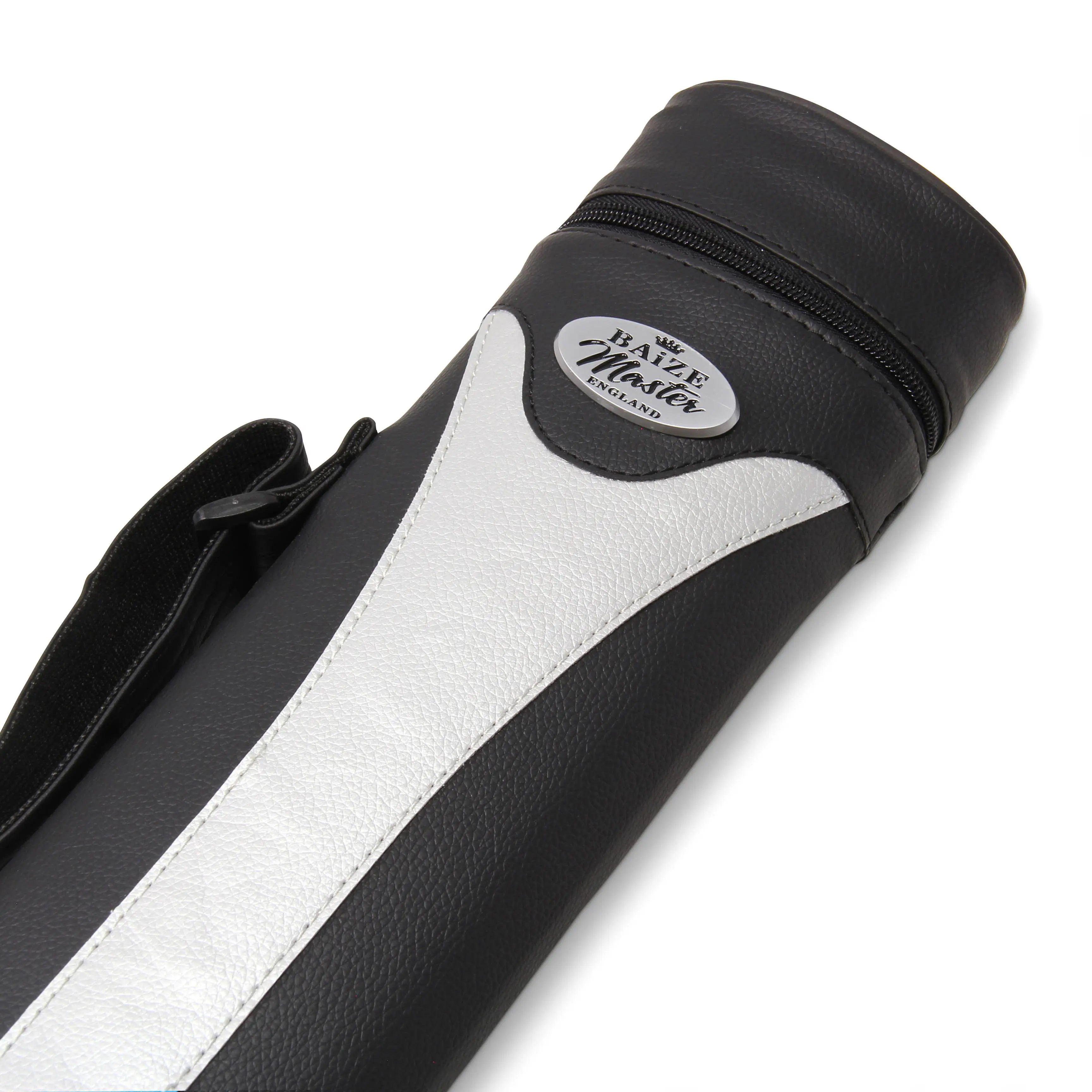 Baize Master Stripe oval quad 2-piece cue case Cue + Case