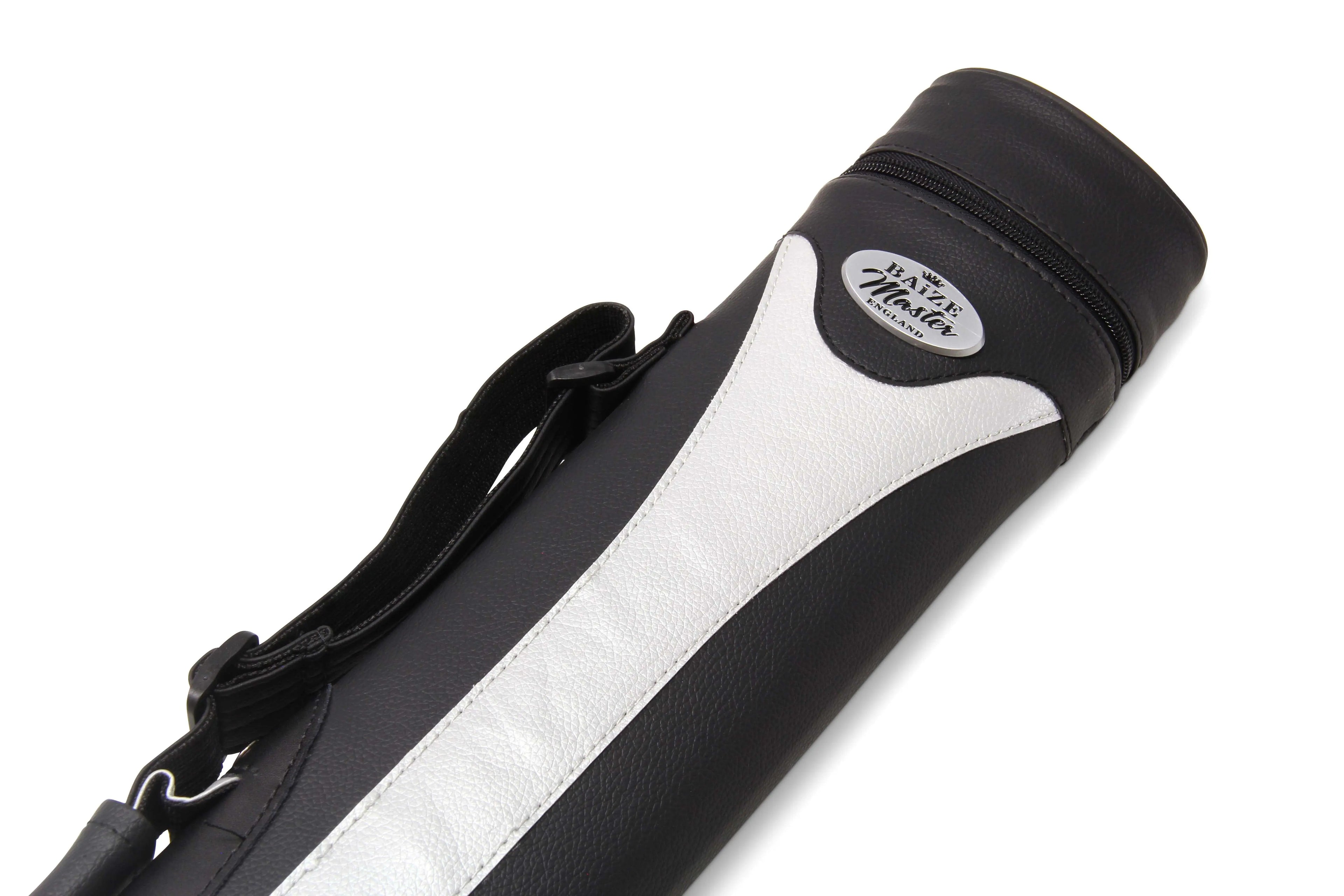 Baize Master Stripe oval quad 2-piece cue case