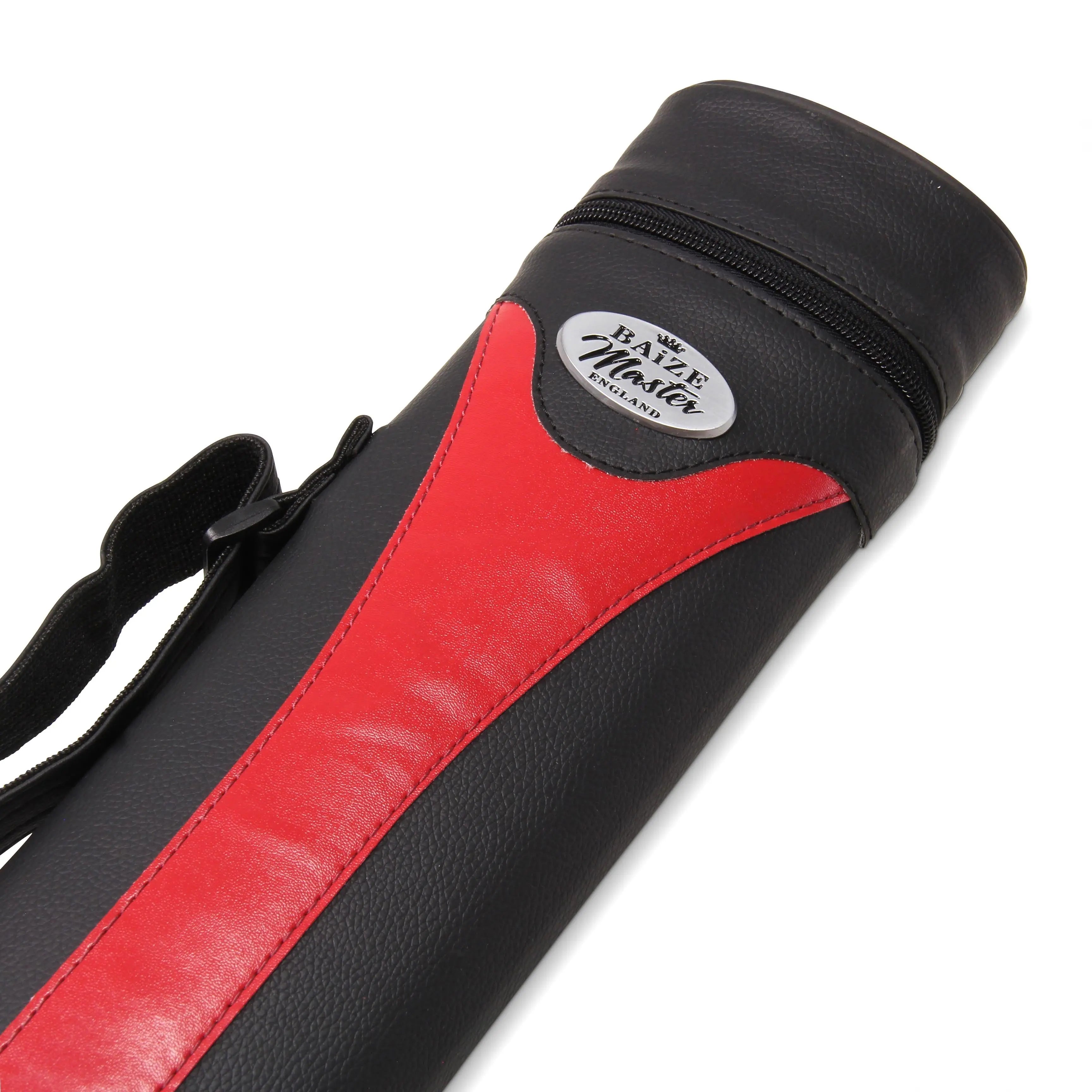 Baize Master Stripe oval quad 2-piece cue case Cue + Case
