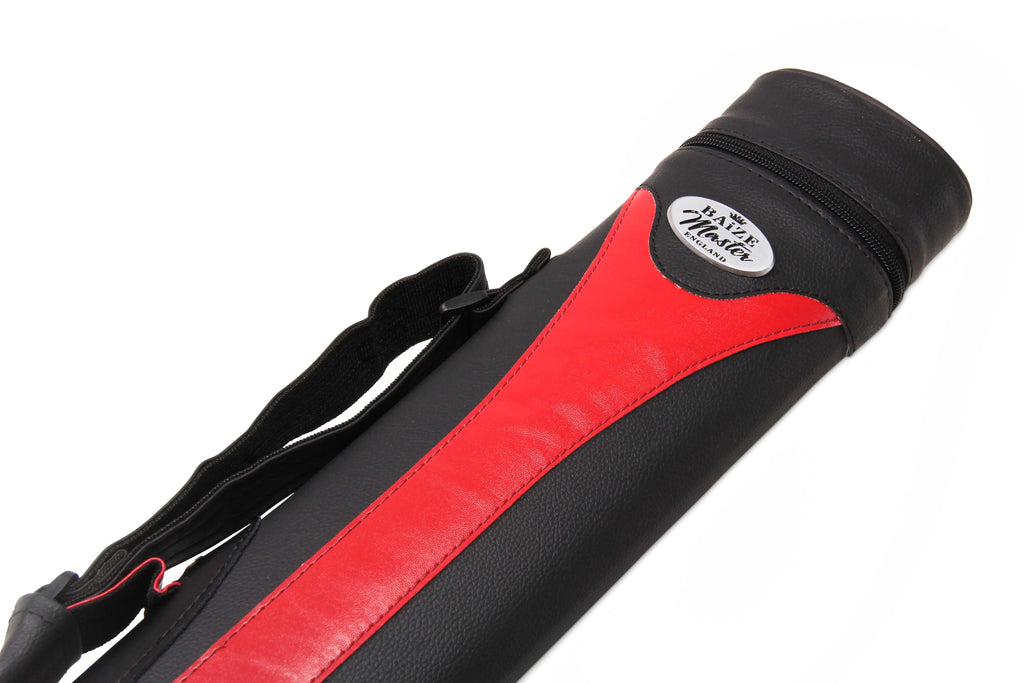 Baize Master Stripe oval quad 2-piece cue case