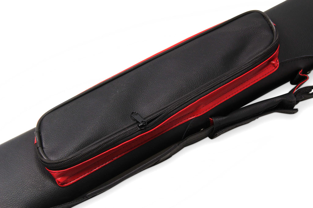 Baize Master Stripe oval quad 2-piece cue case