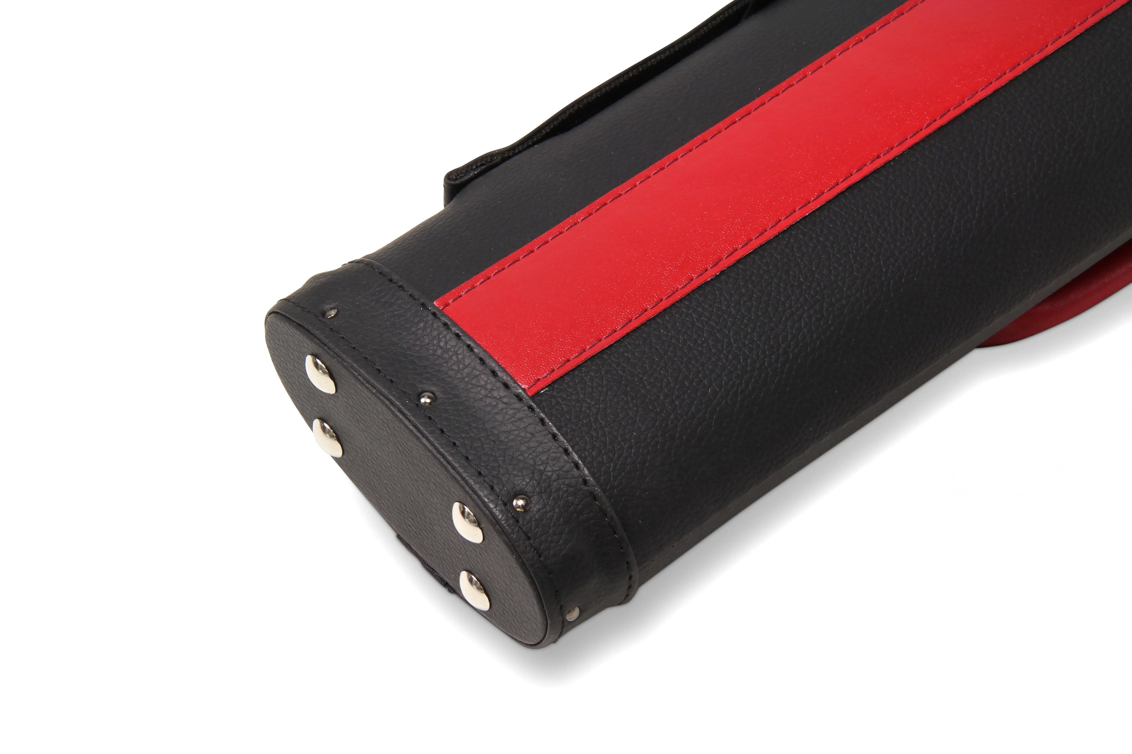 Baize Master Stripe oval quad 2-piece cue case
