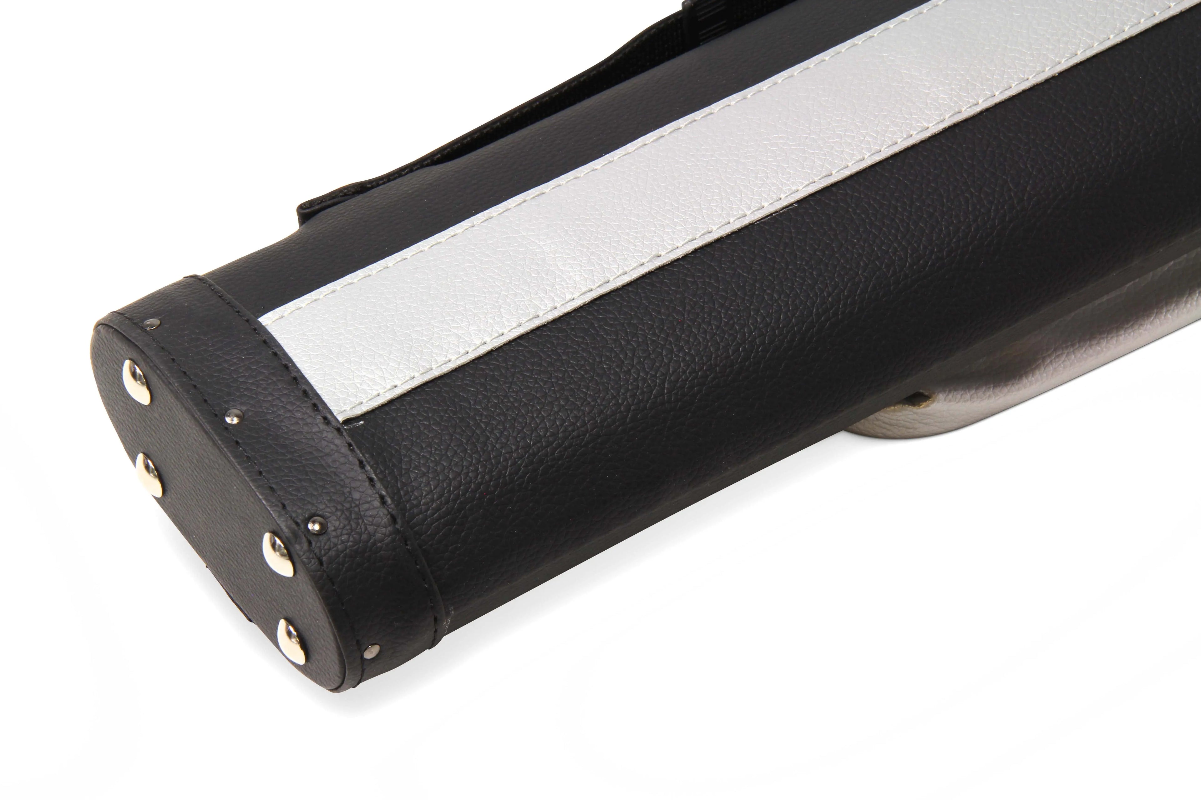 Baize Master Stripe oval quad 2-piece cue case