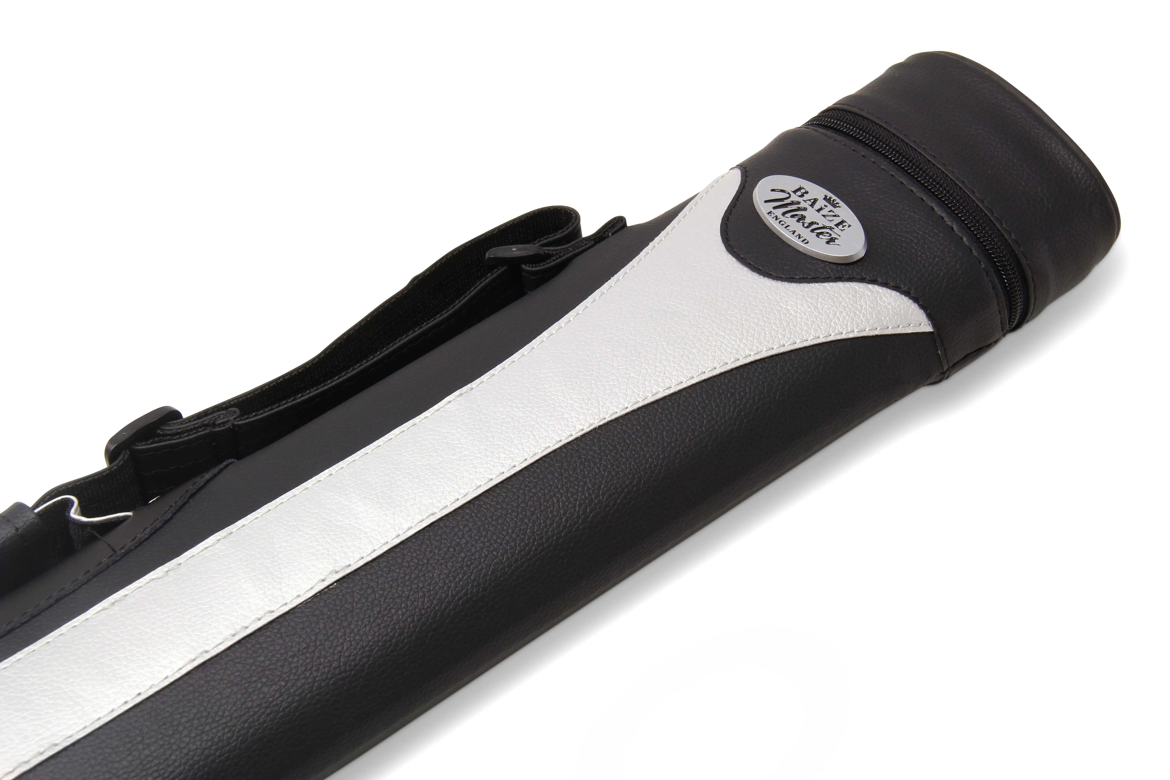 Baize Master Stripe oval quad 2-piece cue case