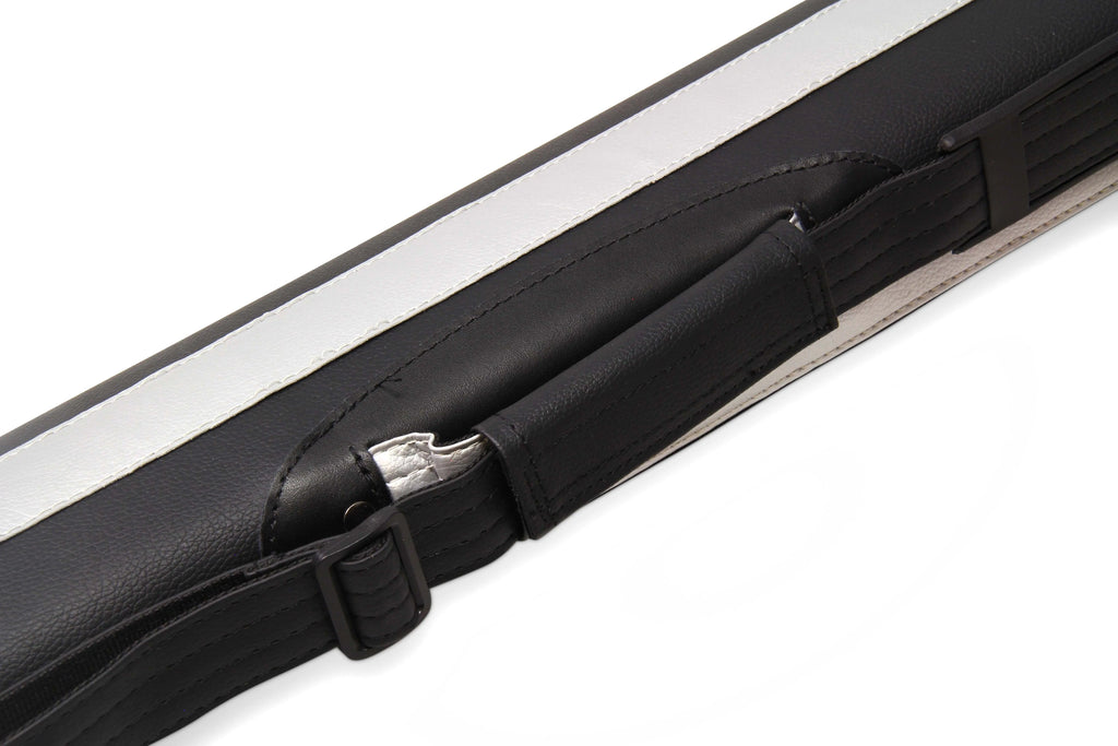 Baize Master Stripe oval quad 2-piece cue case