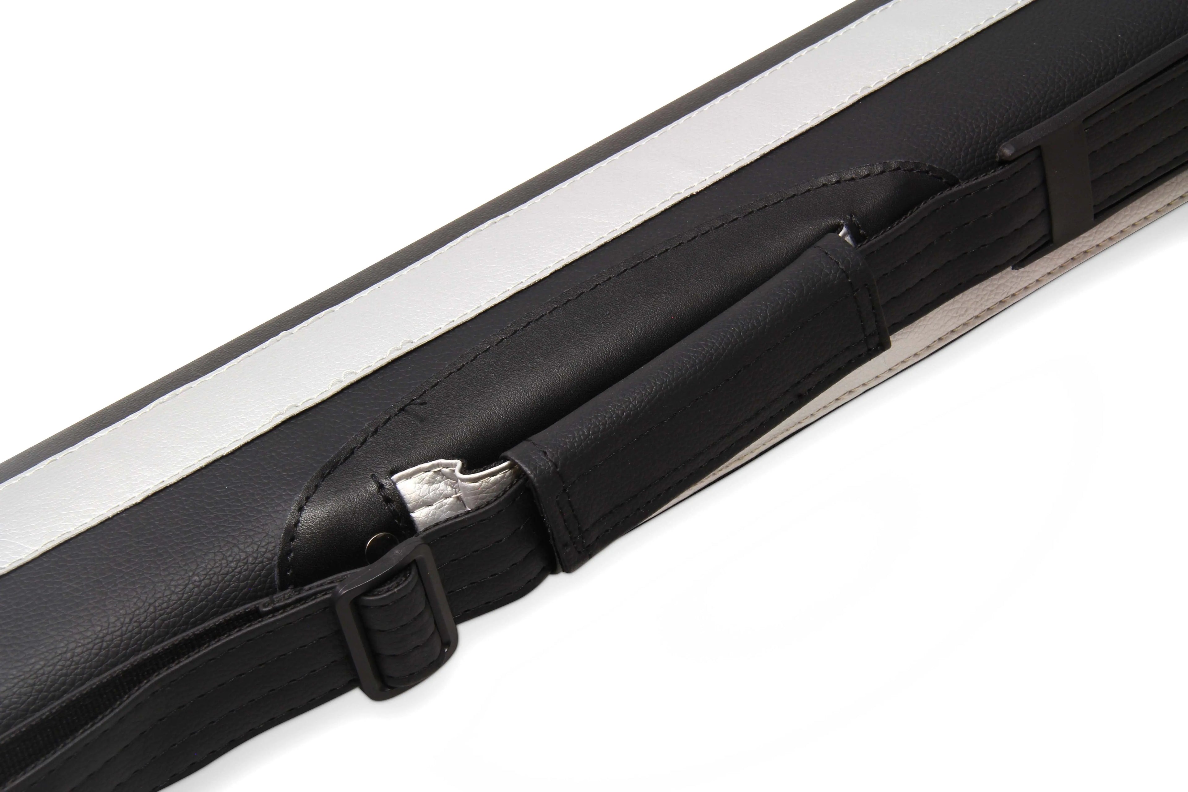 Baize Master Stripe oval quad 2-piece cue case