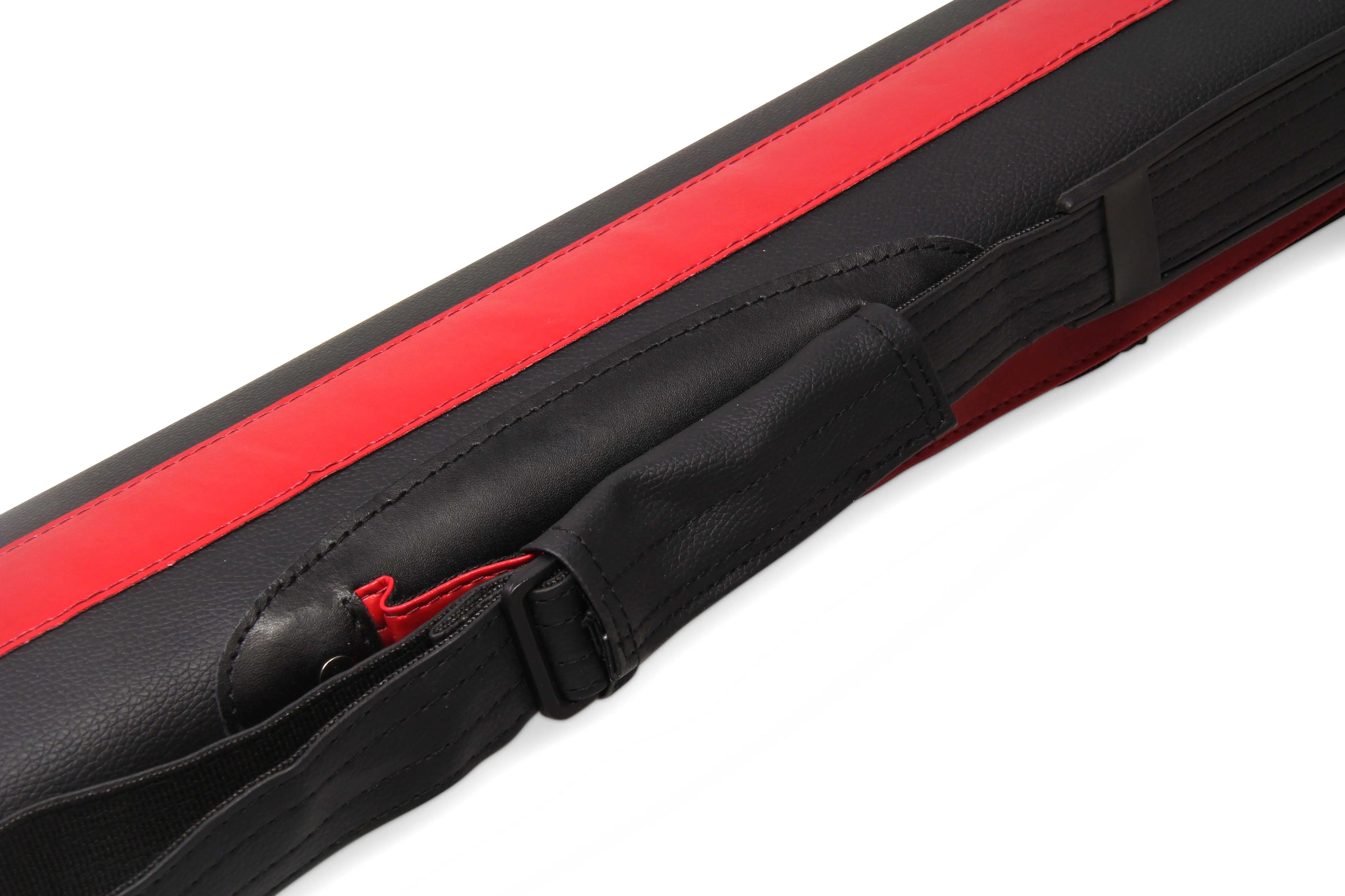 Baize Master Stripe oval quad 2-piece cue case