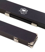 PRO147 Black 3/4 Luxury Foam Lined Snooker Pool Cue Case with Reinforced Corners