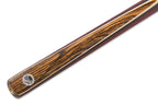 Pro 147 CLASSIC PURPLE HEART 2pc Snooker Pool Cue with Non Matching Grain Ash and Extension Thread - 9.5mm Tip PH1