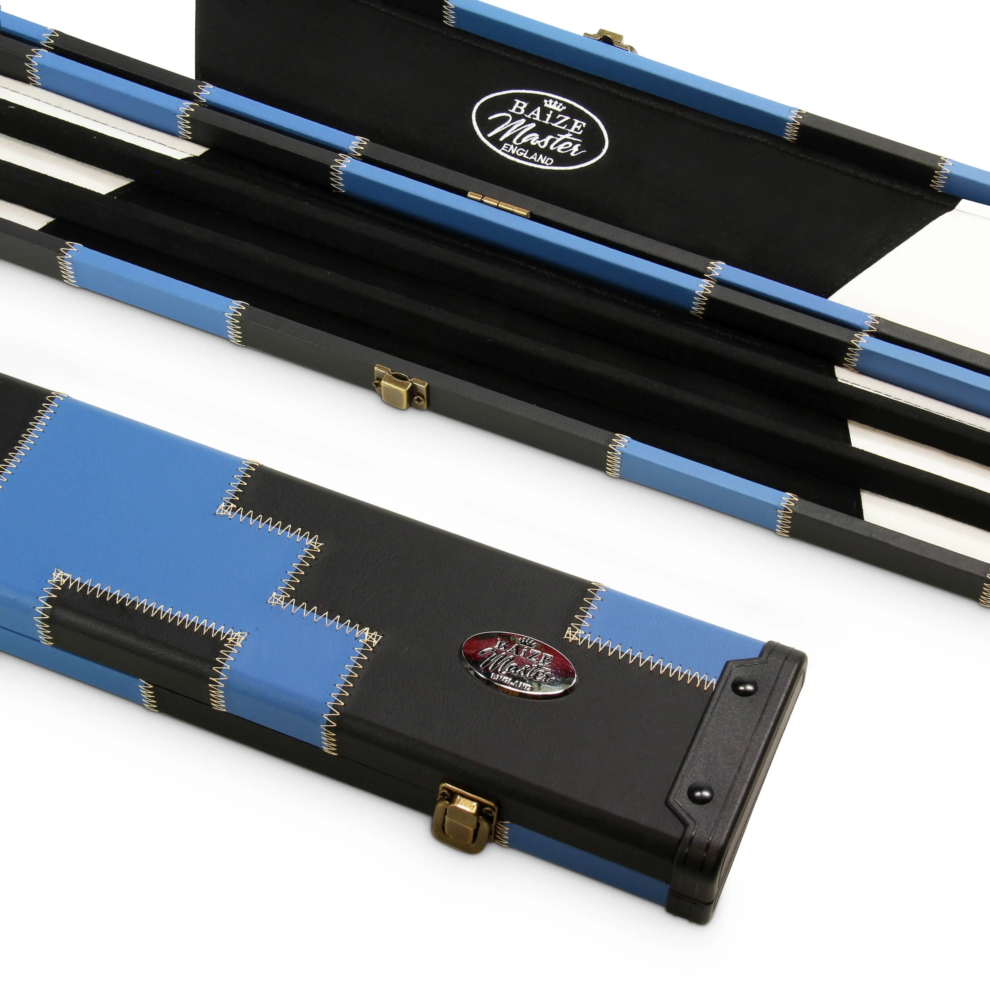 Baize Master wide 1-piece patch cue case - 3 cues Cue + Case