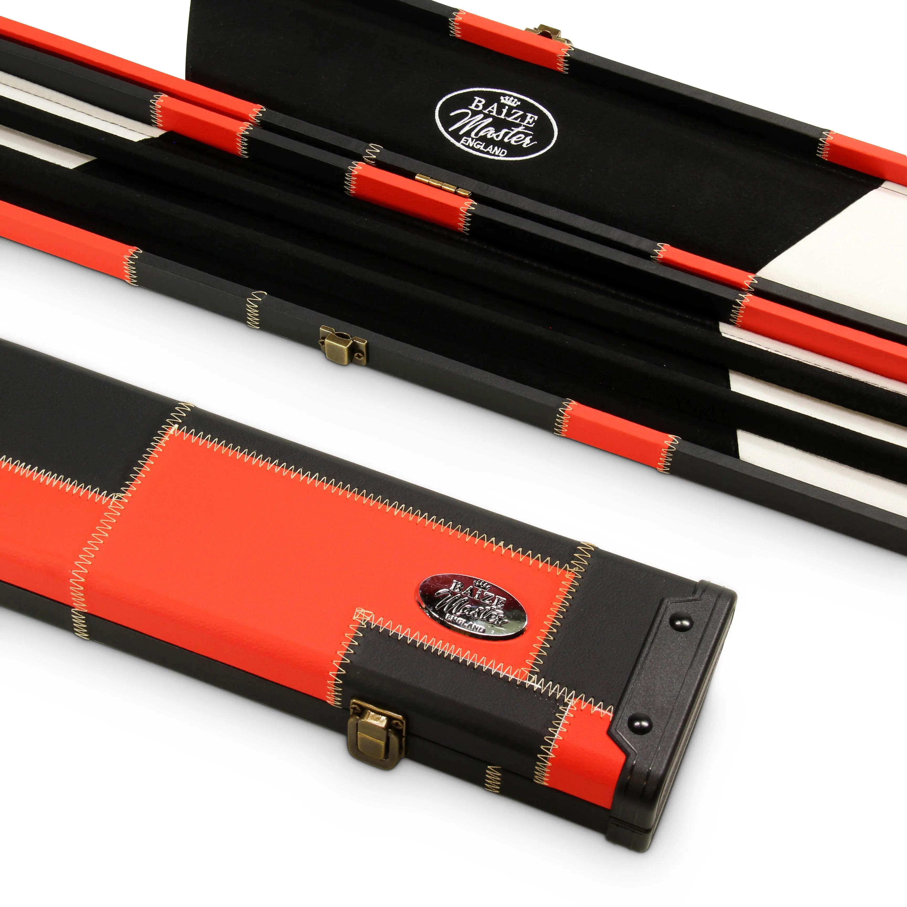 Baize Master wide 1-piece patch cue case - 3 cues Cue + Case