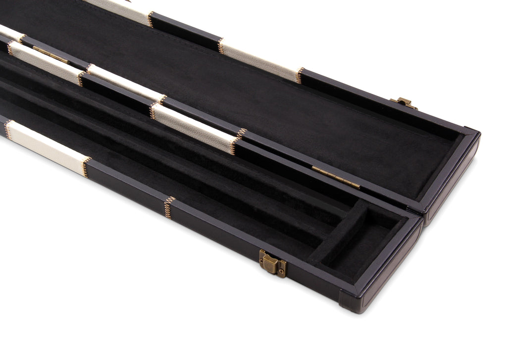 Deluxe chequered 2-piece cue case - 3 slot