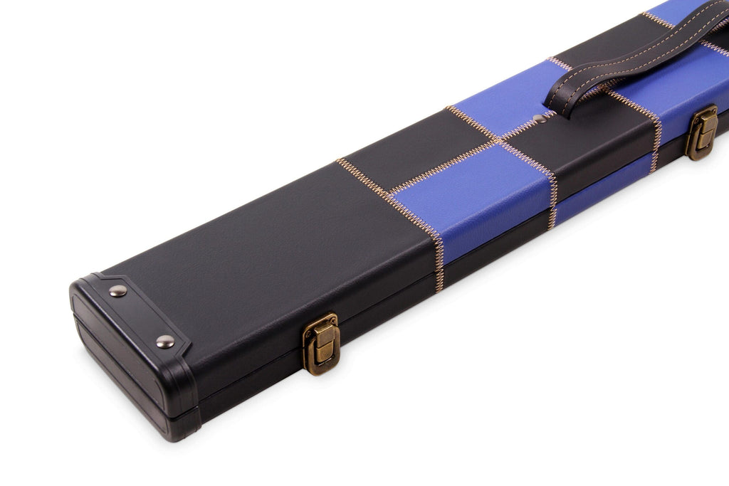 Deluxe chequered 2-piece cue case - 3 slot