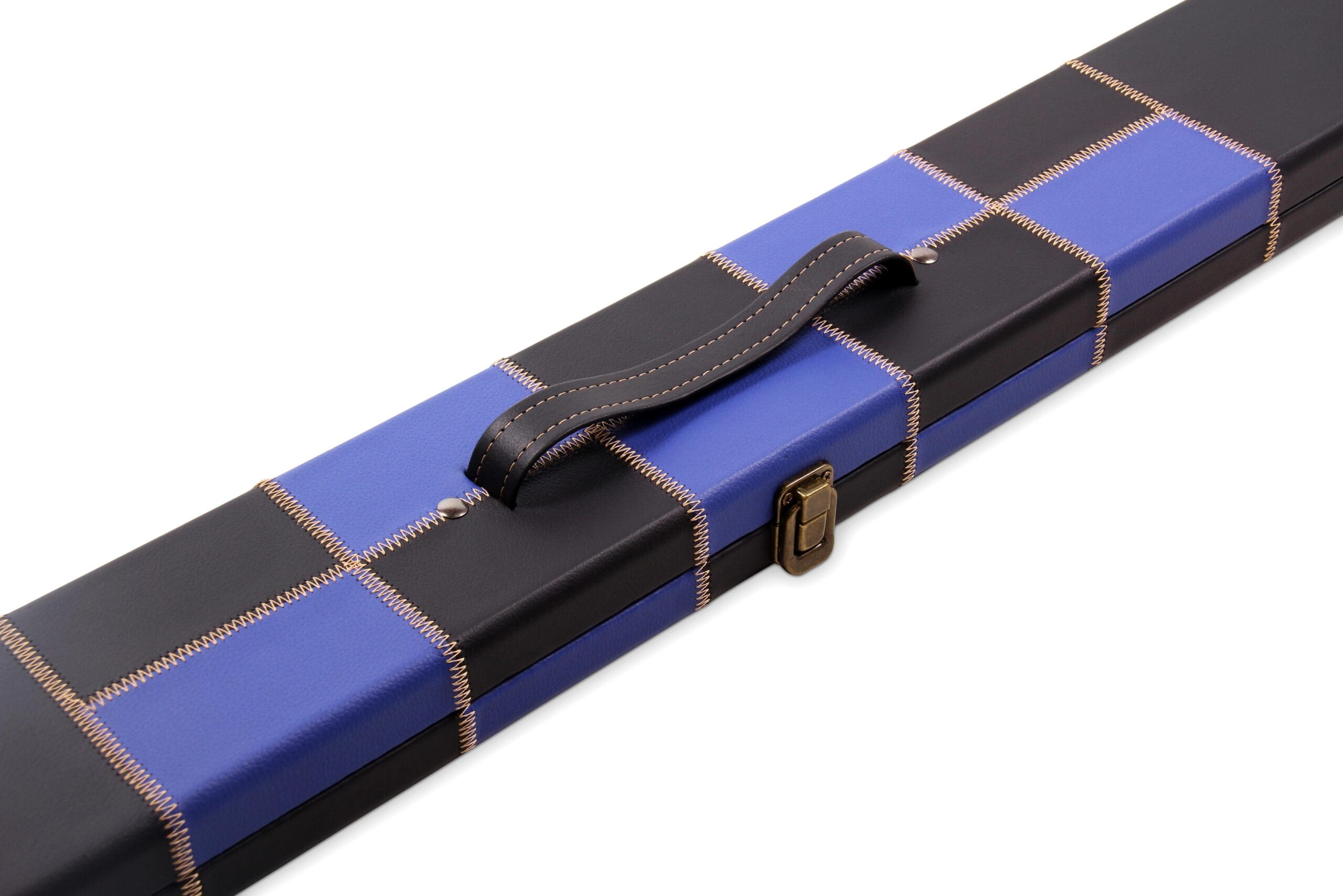Deluxe chequered 2-piece cue case - 3 slot