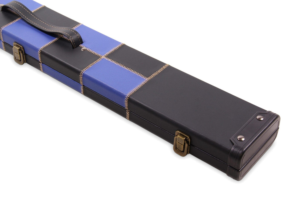 Deluxe chequered 2-piece cue case - 3 slot