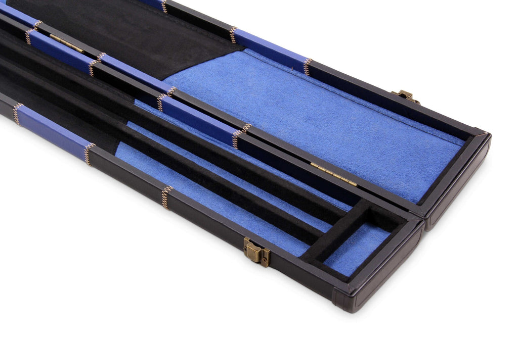 Deluxe chequered 2-piece cue case - 3 slot