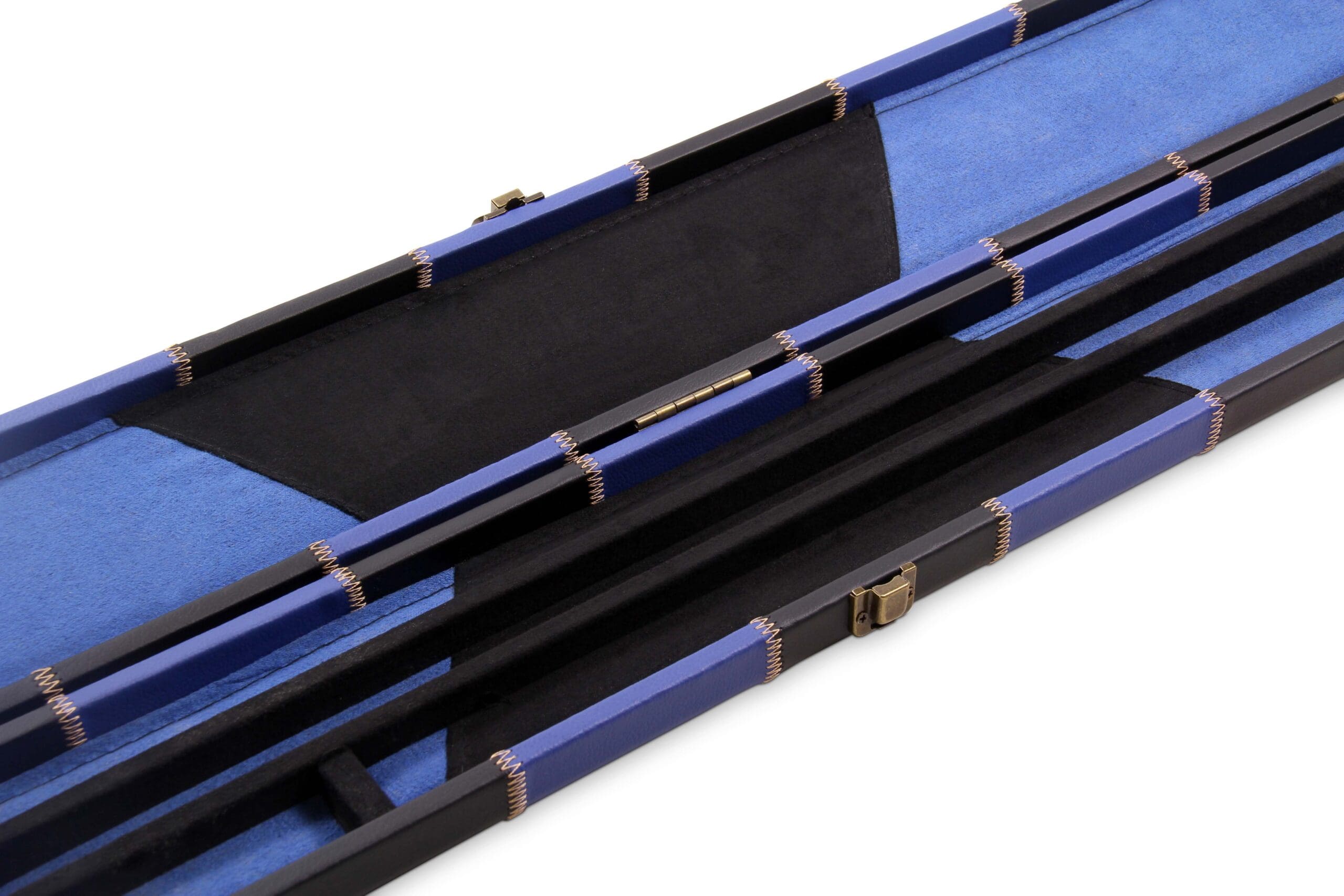 Deluxe chequered 2-piece cue case - 3 slot