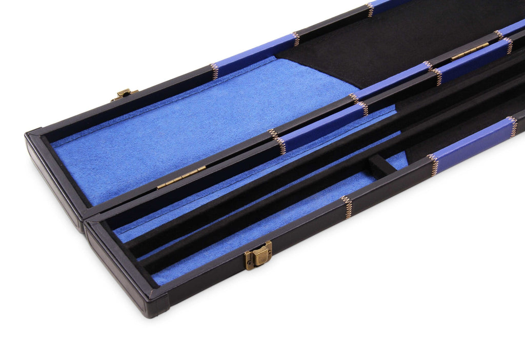 Deluxe chequered 2-piece cue case - 3 slot